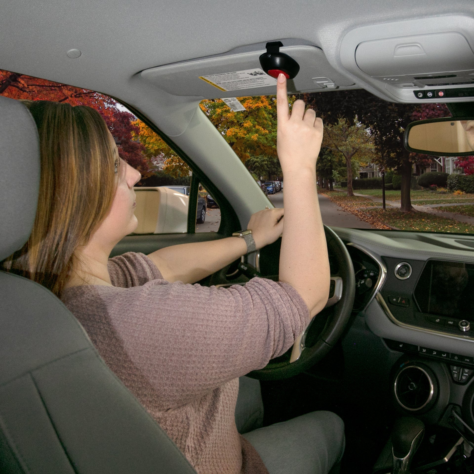 LED Light Backseat Baby Car Mirror with Remote (UALR)
