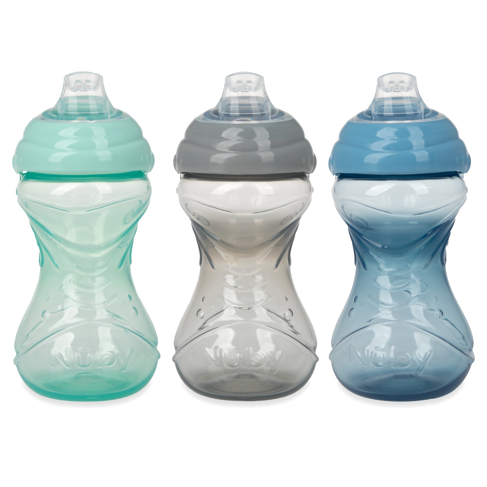 Clik-It Soft Spout Easy Grip Sippy Cup (3 Pack) (AQRS)