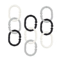 Linkables Teething Toys - Black, Grey, & White - 18 pack (CIPQ)