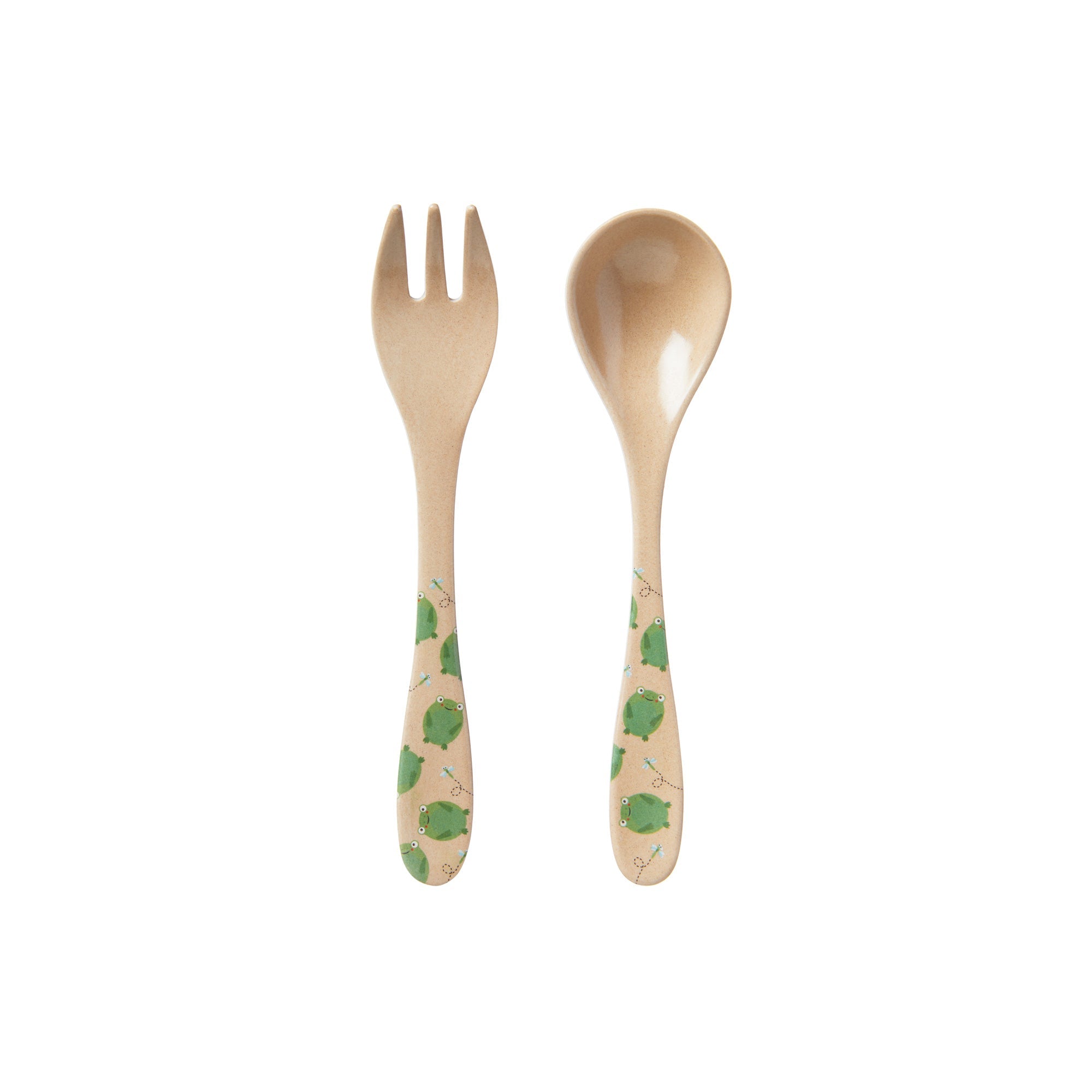 Eco Rice Husk Spoon & Fork Set (R4LP)