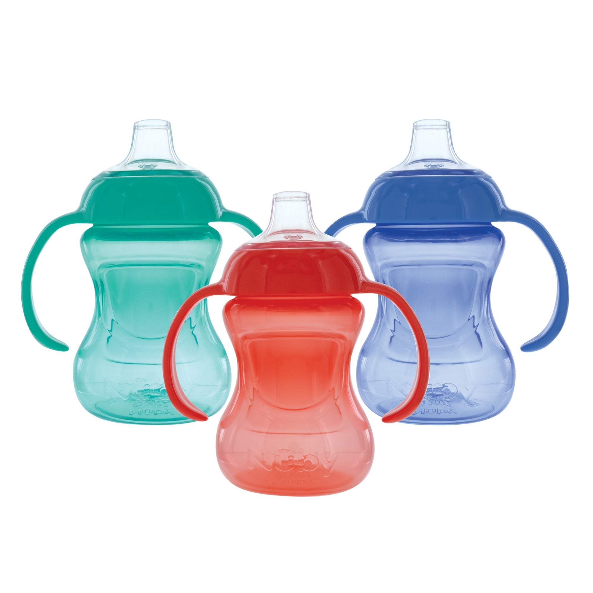 2-Handle Mini Grip N’ Sip Training Sippy Cup (3 Pack) | Green/Red/Blue (4WH8)