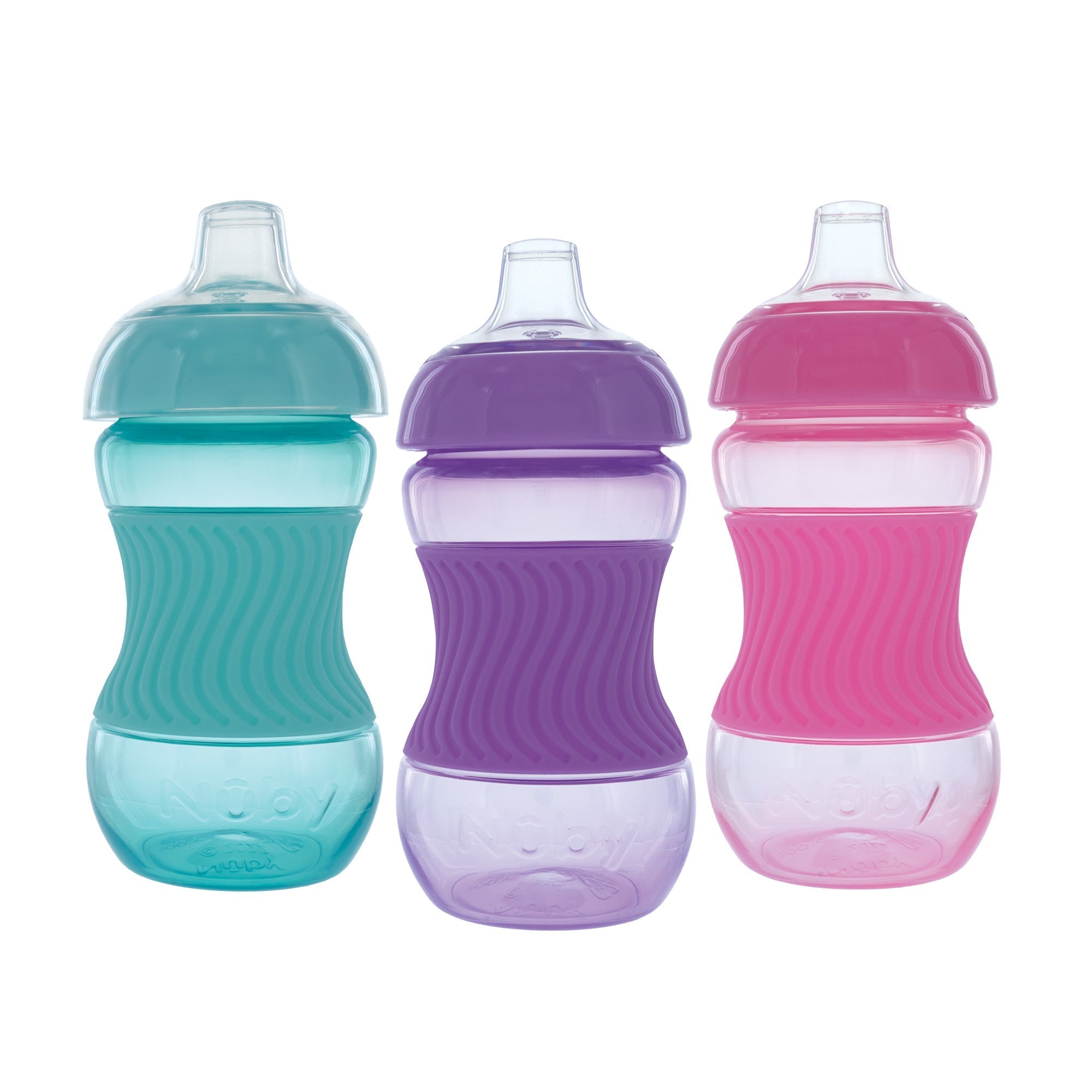 Mini Gripper Soft Spout Sippy Cup with Sleeve (3 Pack) (P4LK)