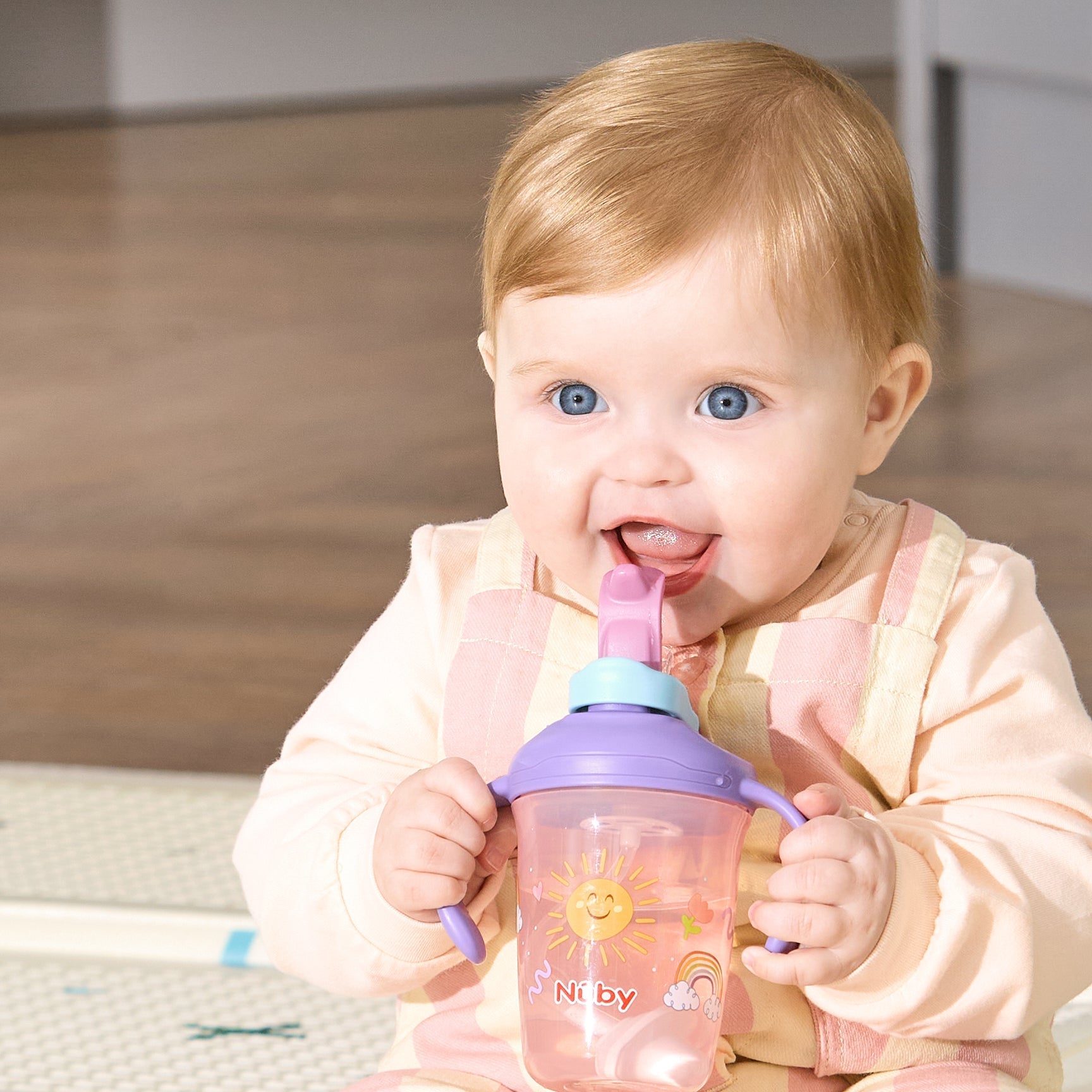 2-in-1 Toddler Cup (2 Pack) | Tiger & Rainbows (G41T)