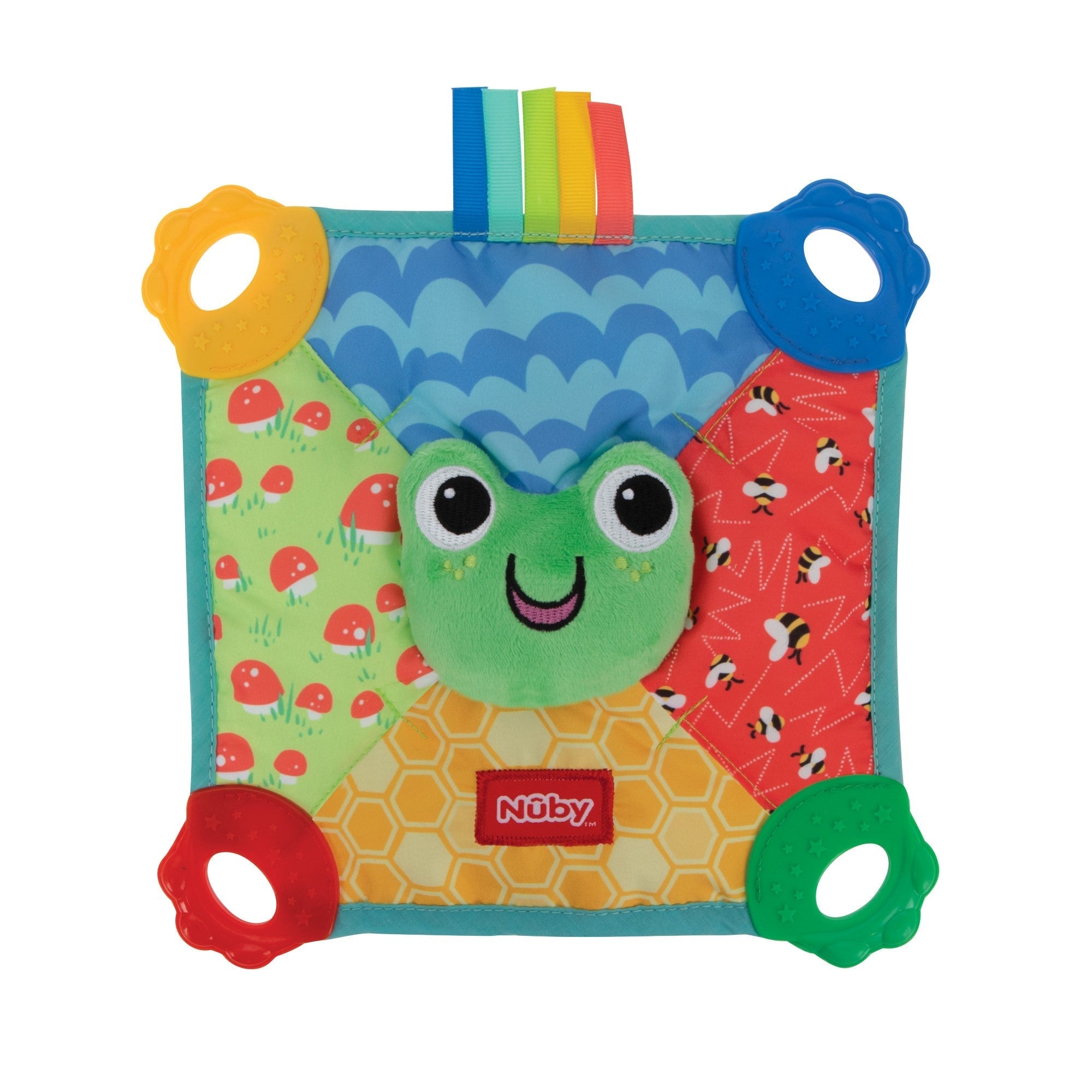 Plush Pal Teether Blankie | Frog (5V56)