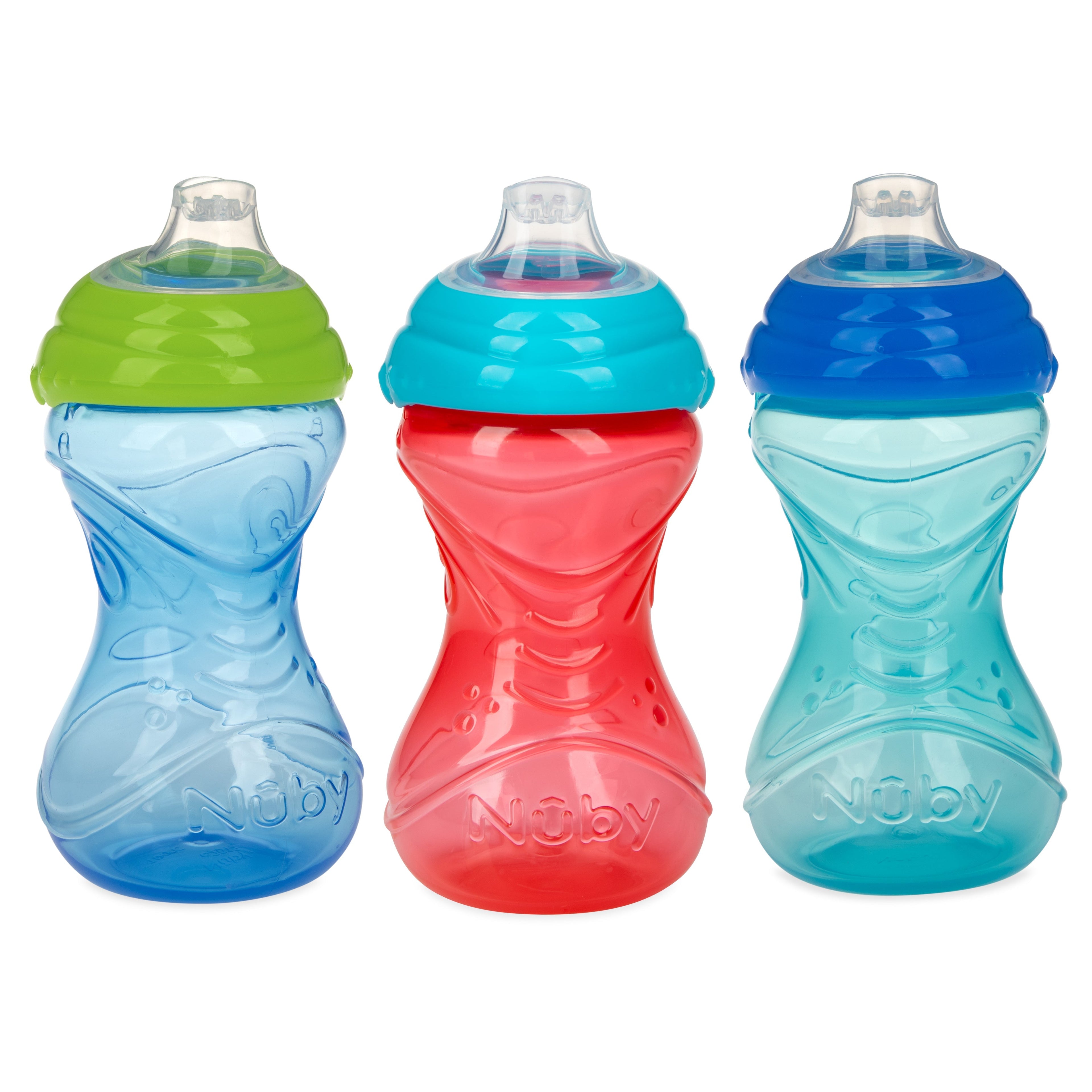 Clik-It Soft Spout Easy Grip Sippy Cup (3 Pack) (AQRS)