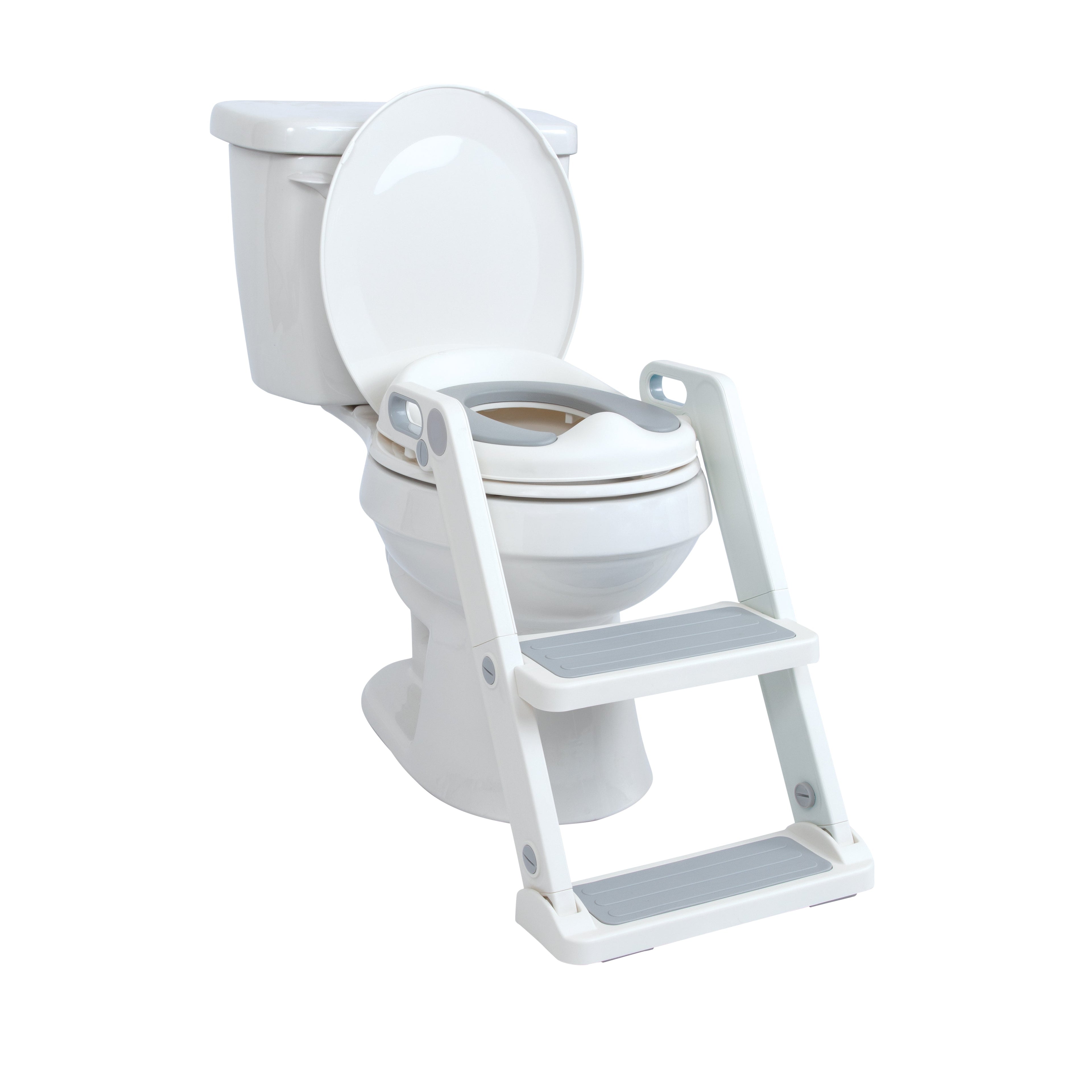 All-in-One Potty Seat Topper with Ladder | Grey (G64I)