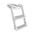 All-in-One Potty Seat Topper with Ladder | Grey (G64I)