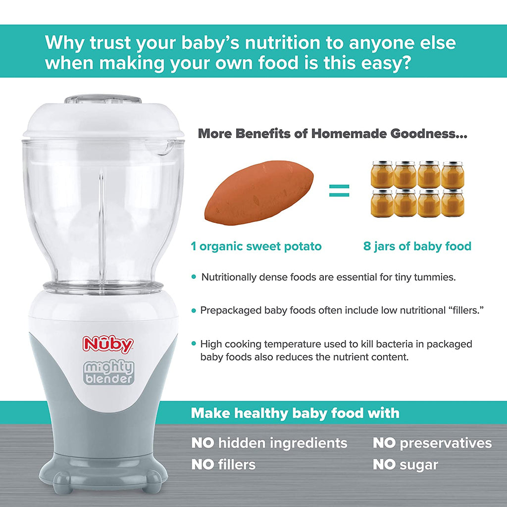 Mighty Blender 22-Piece Baby Food System (QSOM)