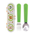 Stainless Steel Toddler Utensil Set | Forest Animals (QVQM)