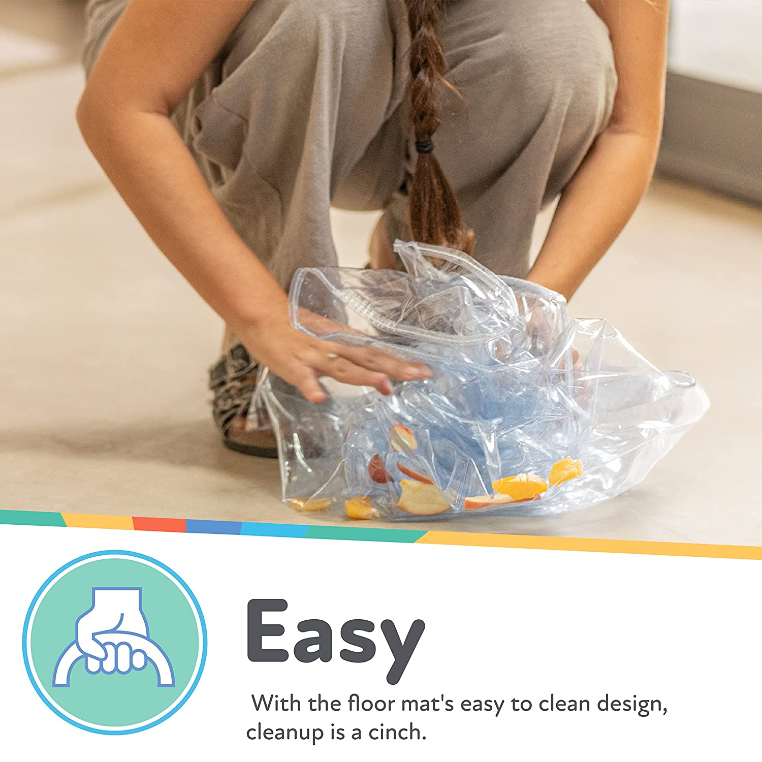 No-Mess Mealtime Floor Mat (H9H1)