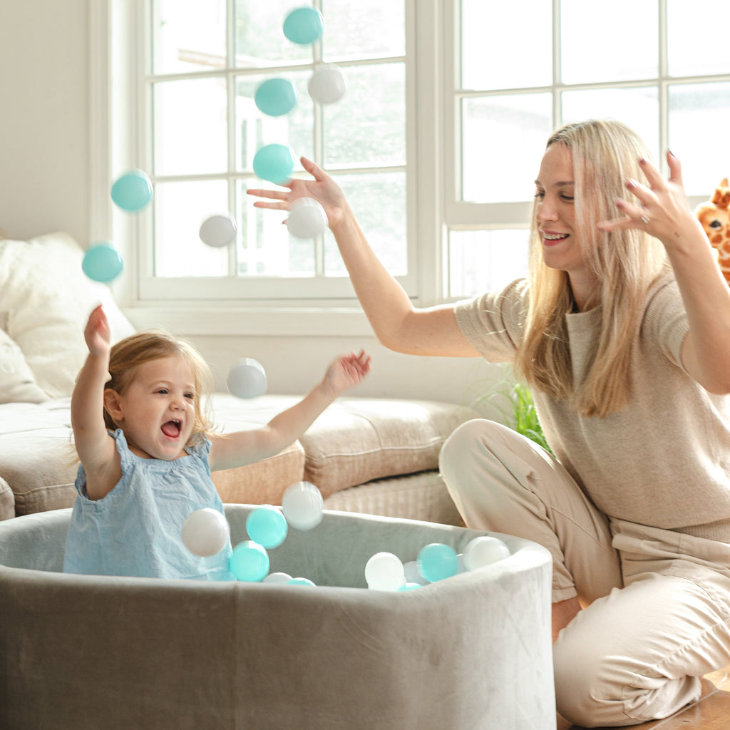 Kids' Ball Pit for Home with 200 Balls | Aqua (2T8B)