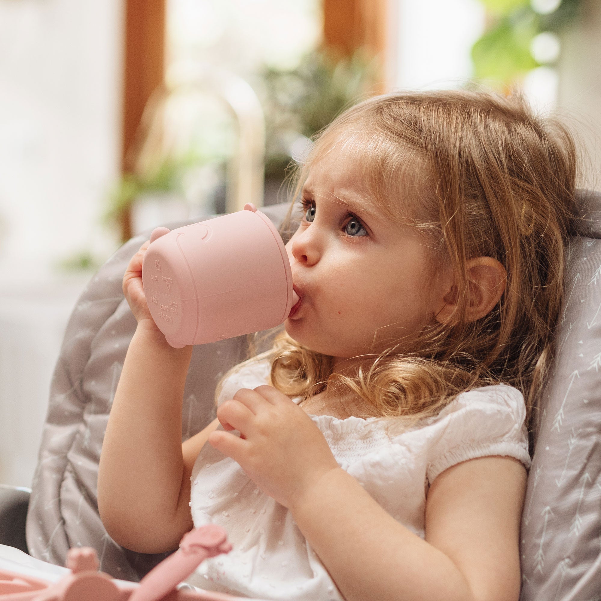 Animal Friends One-Handle Silicone Sippy Cup (JMJS)