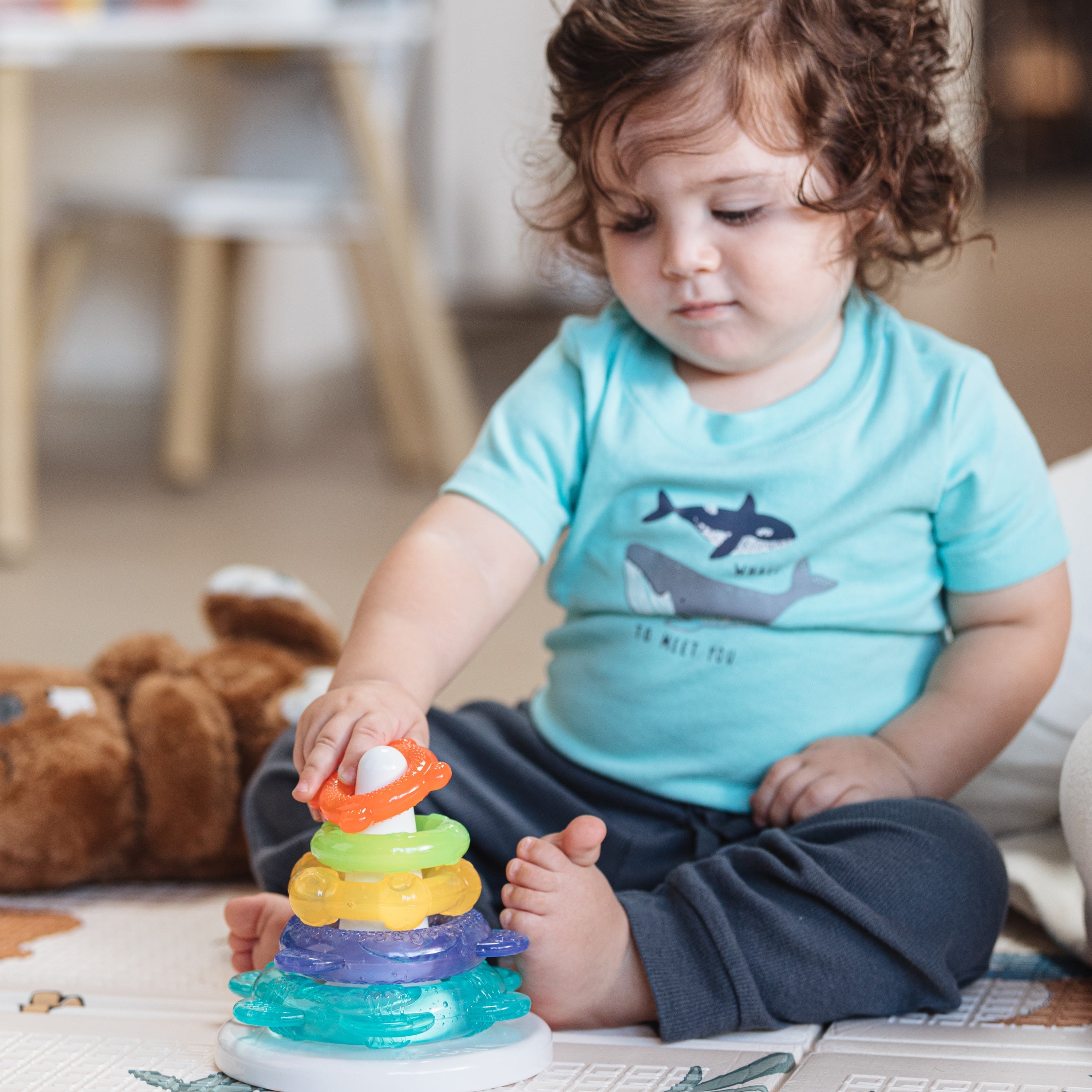 IcyBite Ocean Rings Teething and Stacking Toy (14NN)