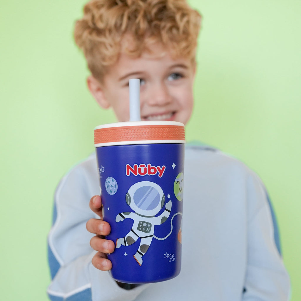 Thirsty Kids Flexstraw Stainless Steel Cup | Astronaut (86J8)