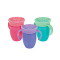 360 Wonder Cup with Handles (3 Pack - 5 oz) | Purple/Pink/Aqua (JII2)