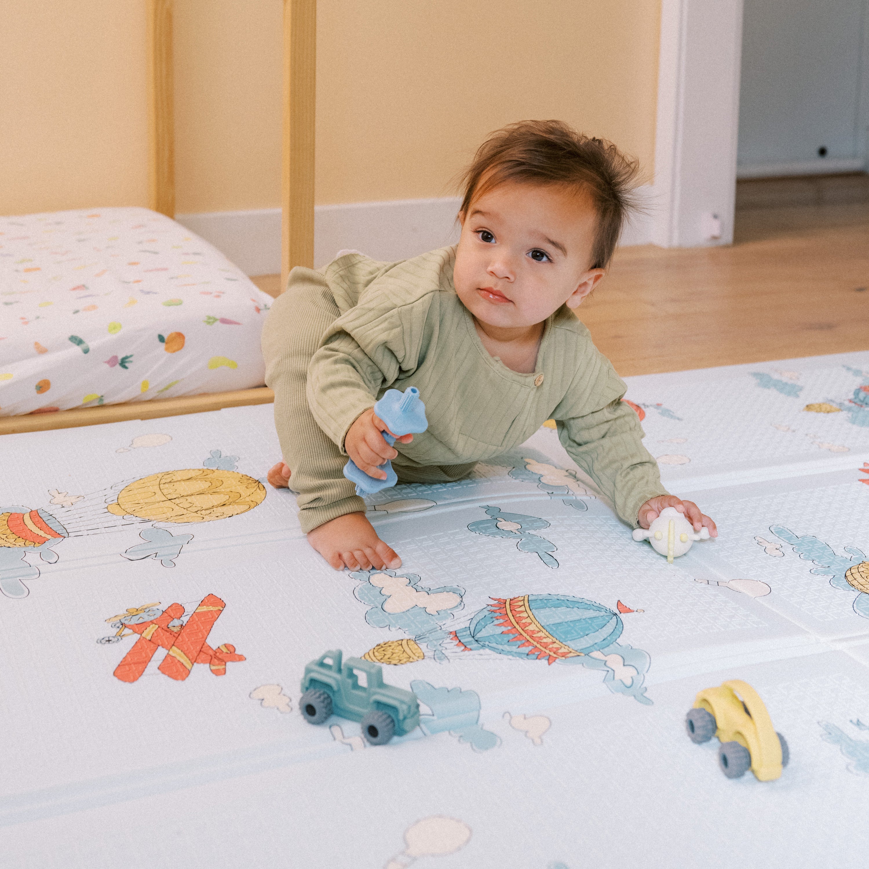Reversible Floor Mat | Hot Air Balloons (CY59)