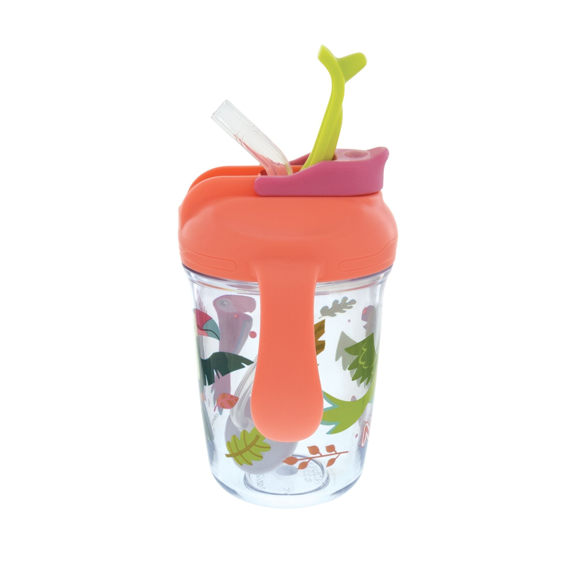 2-Handle Multi-Function Flip-It Cup | Tropical Birds (99Z8)