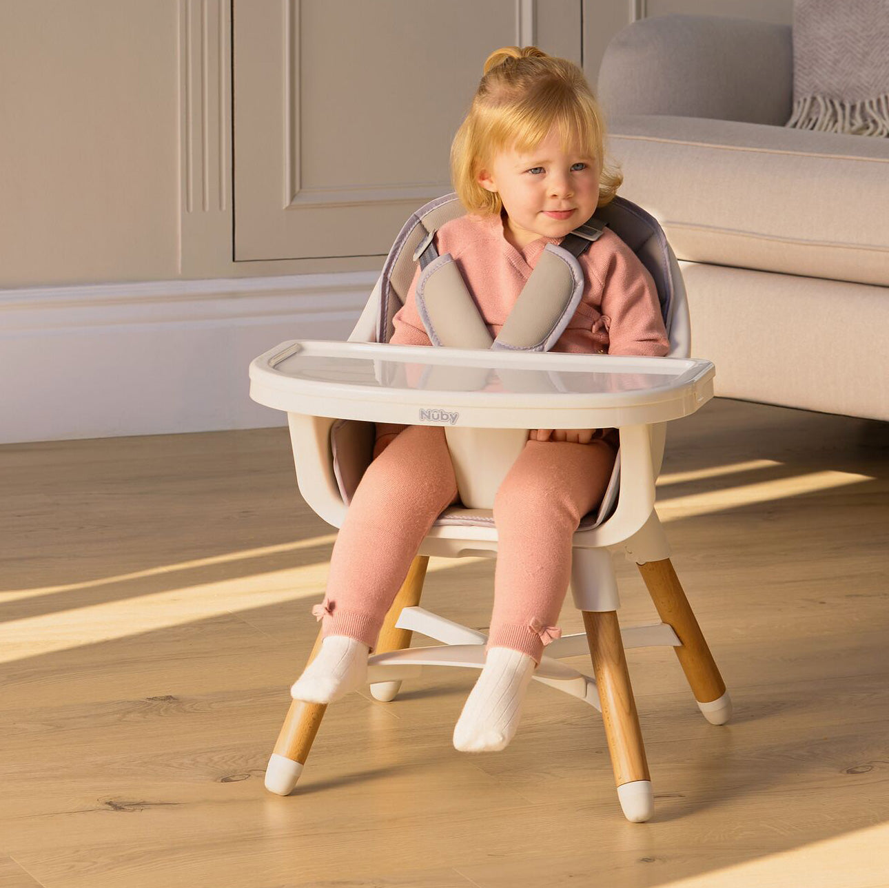 4-in-1 Multi-Use High Chair | Dark Beige (X1XN)