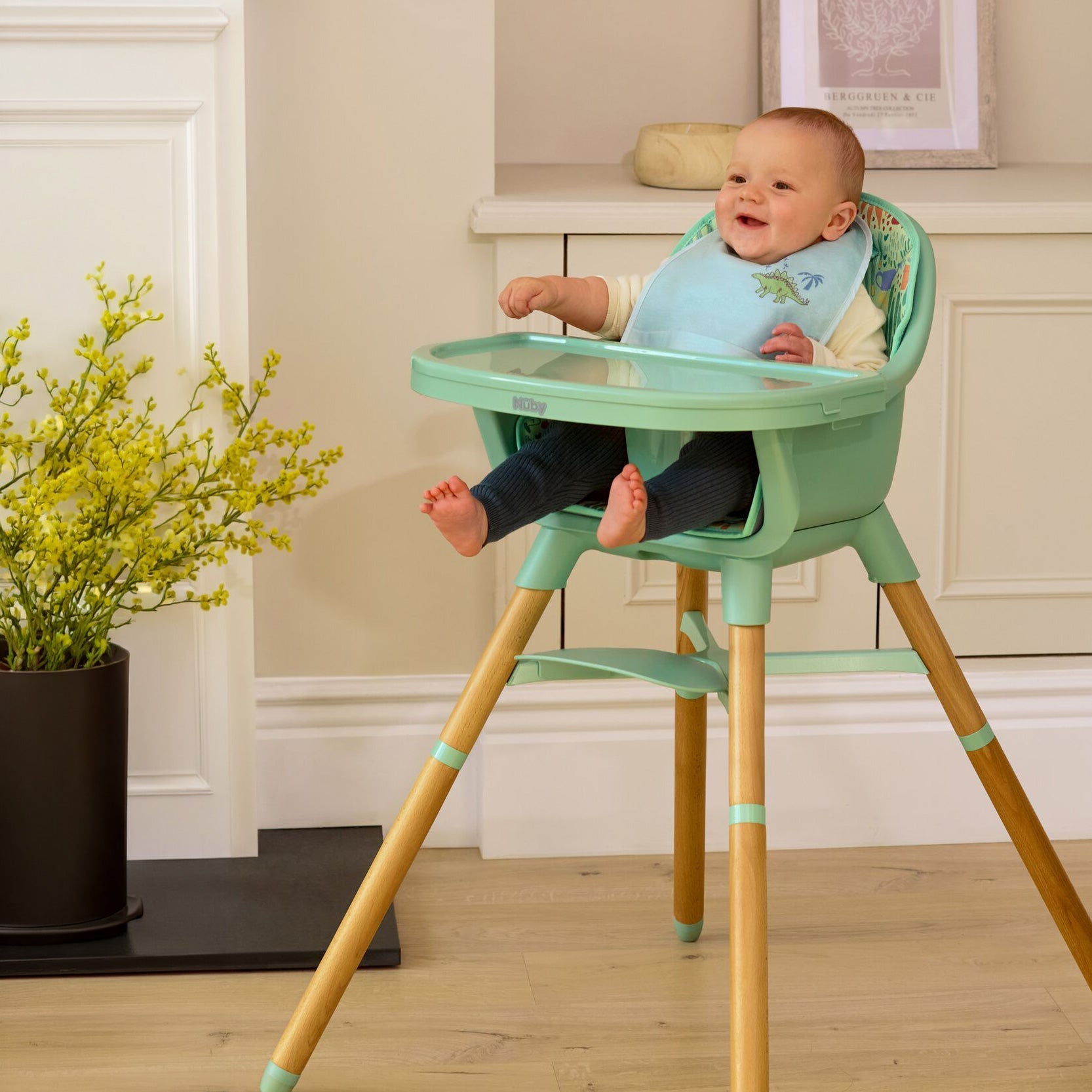 4-in-1 Multi-Use High Chair | Green Garden (848P)
