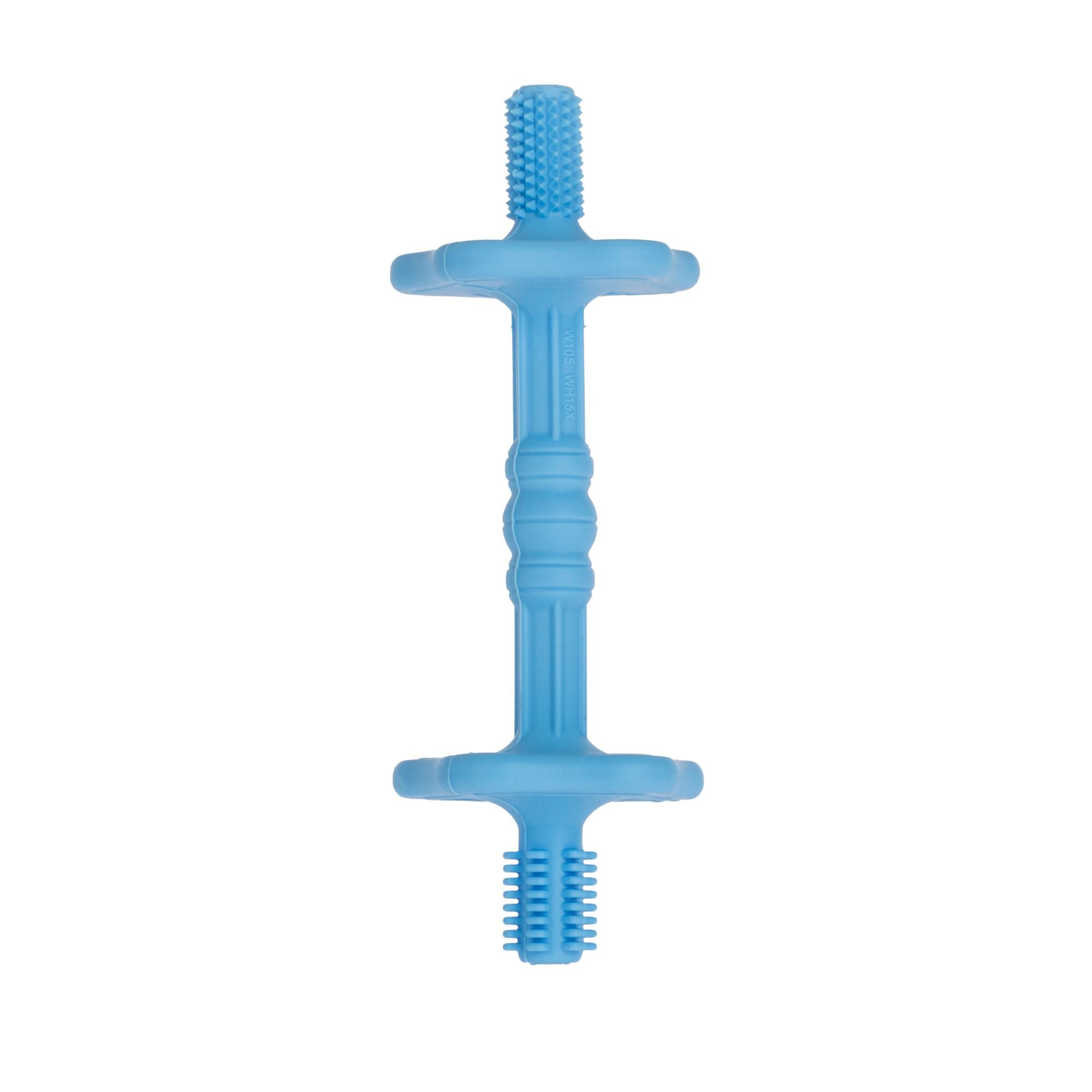 Hollow Sensory Tube Teethers | Blue/Coral (KKNB)