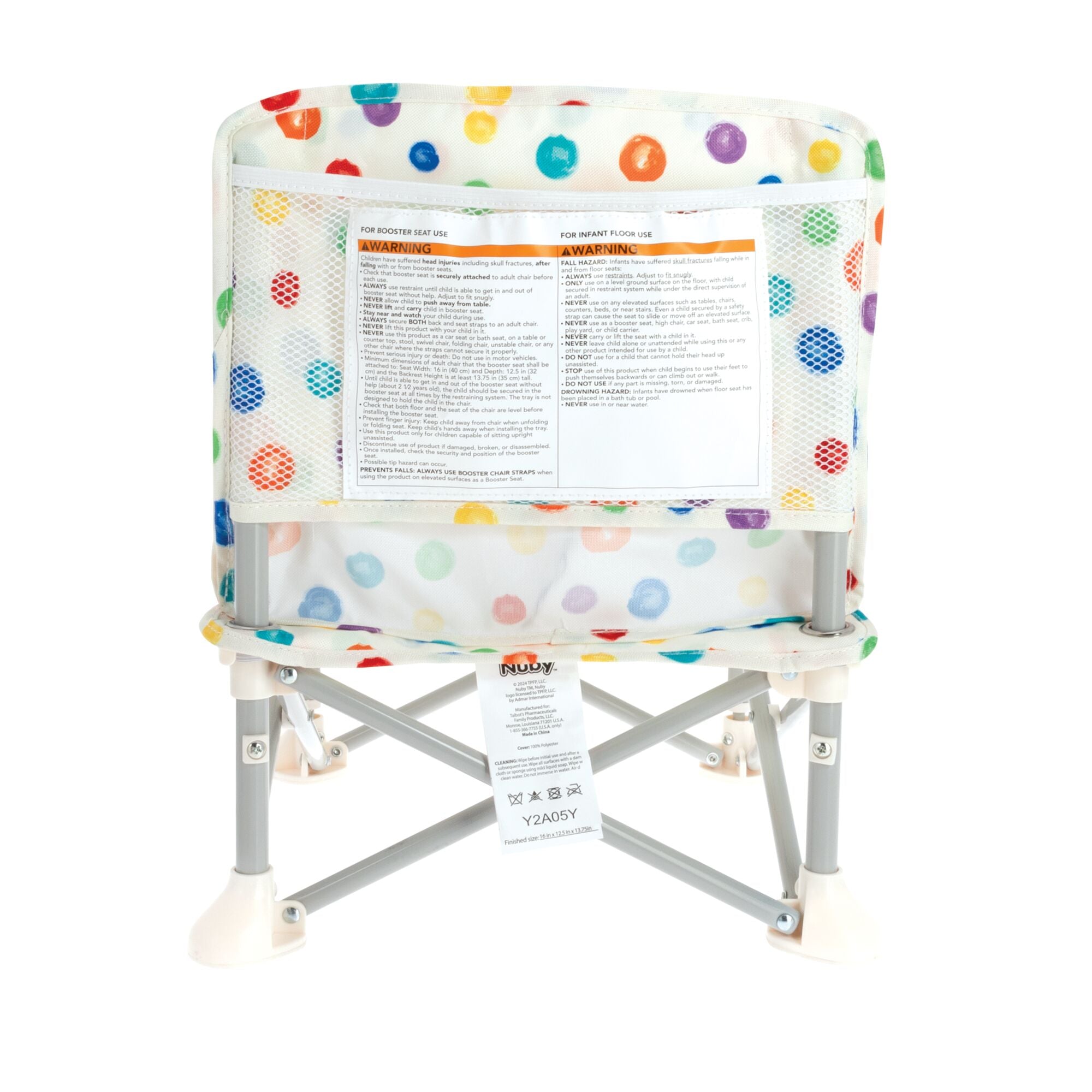 Pop Up Booster Seat | Color Dots (M7B6)