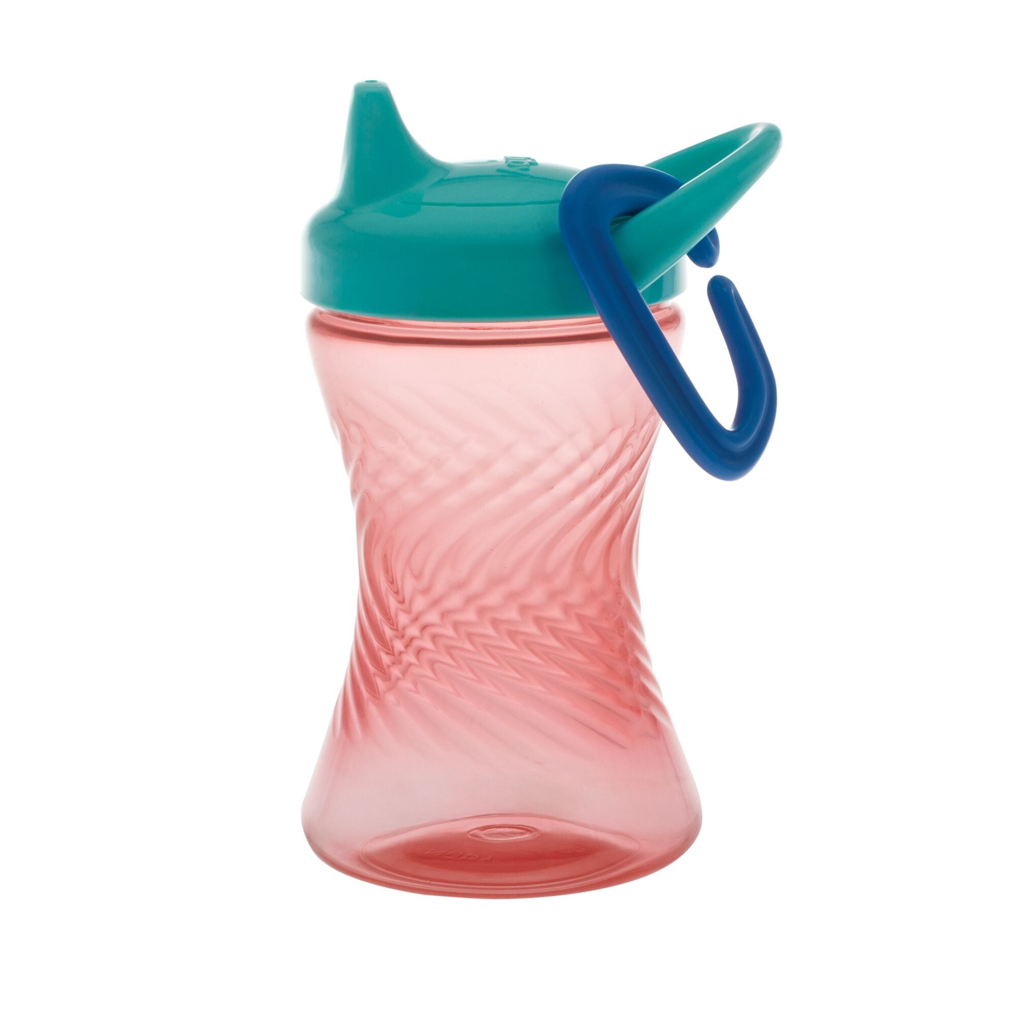 Hard Spout Sippy Cup with Carabiner (3 Pack) | Aqua/Red/Green (KMFB)