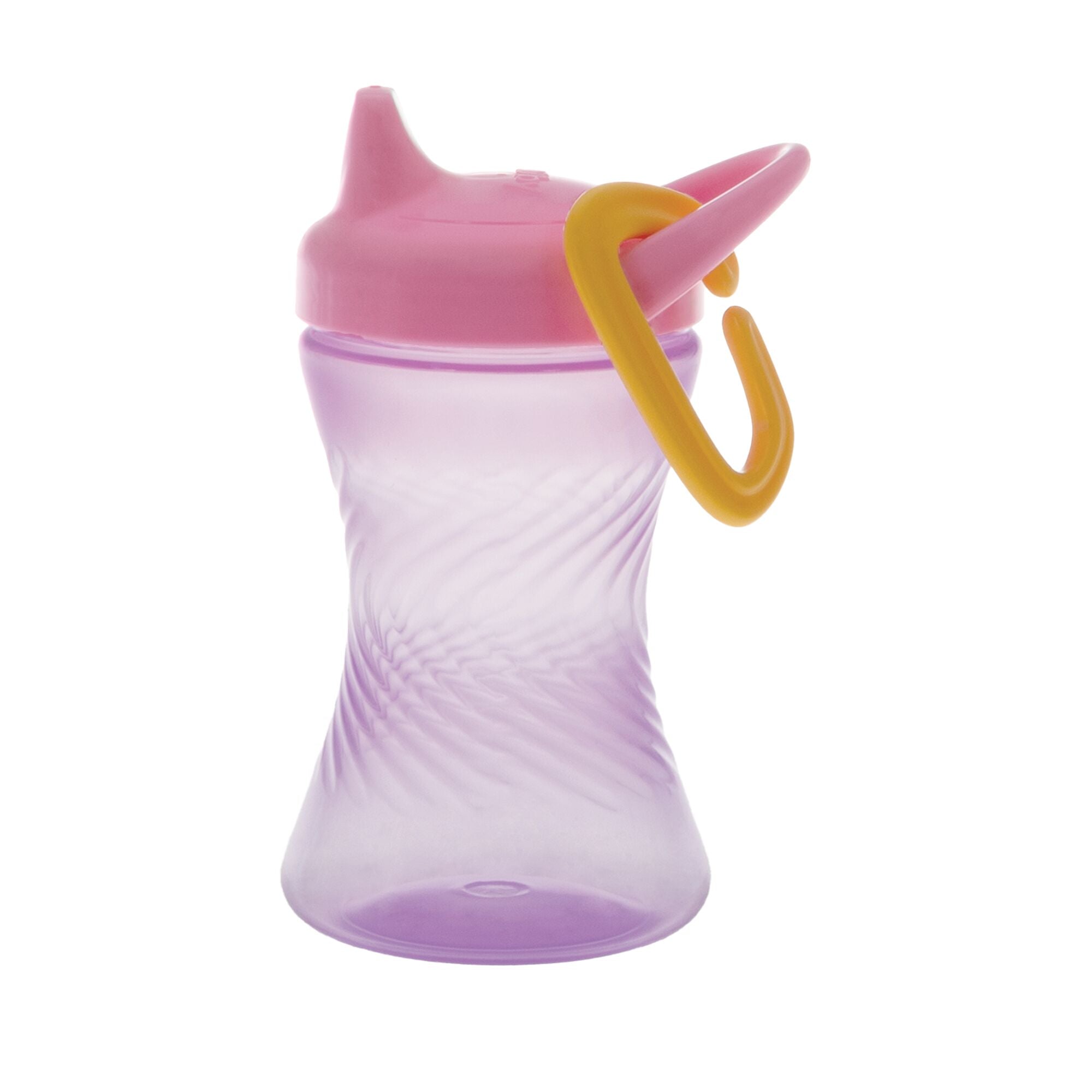 Hard Spout Sippy Cup with Carabiner (3 Pack) | Pink/Green/Purple (2IHE)