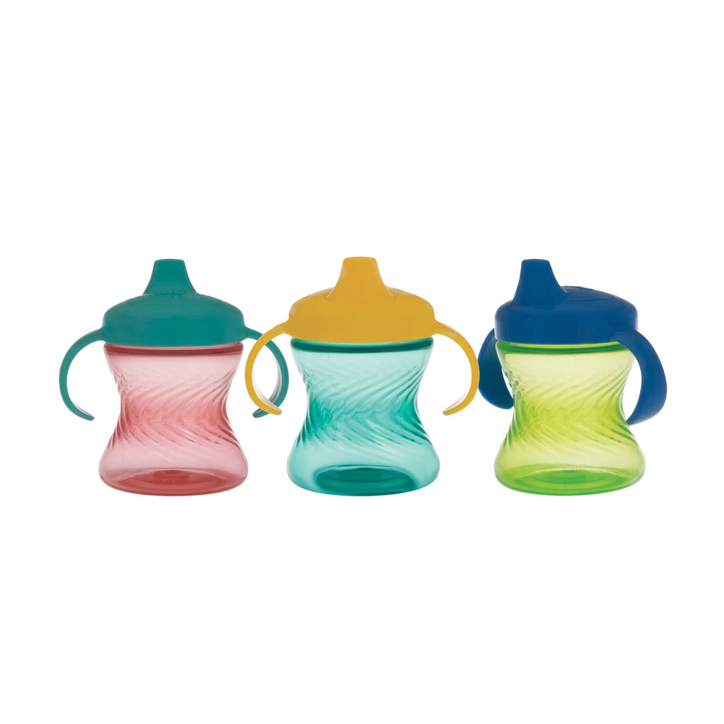2-Handle Hard Spout Sippy Cup (3 Pack) | Aqua/Red/Green (MW4S)