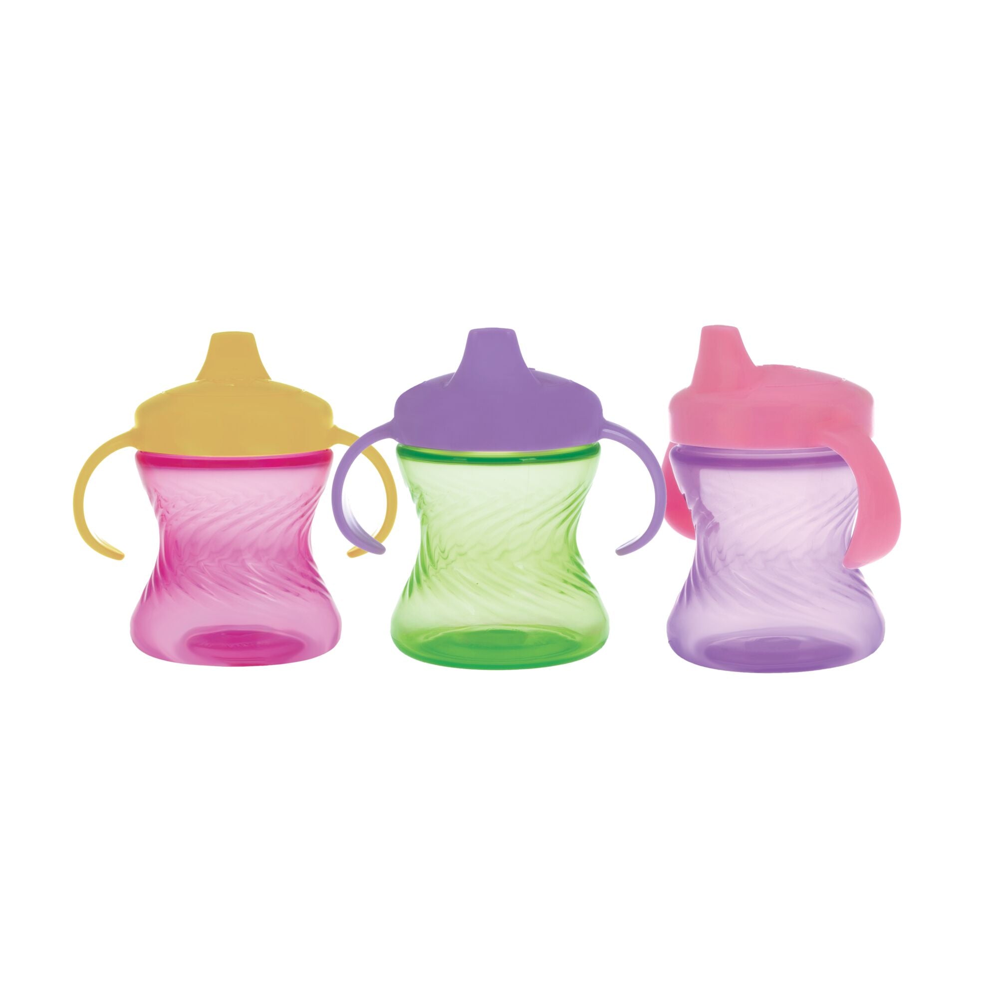 2-Handle Hard Spout Sippy Cup (3 Pack) | Pink/Green/Purple (VPHG)