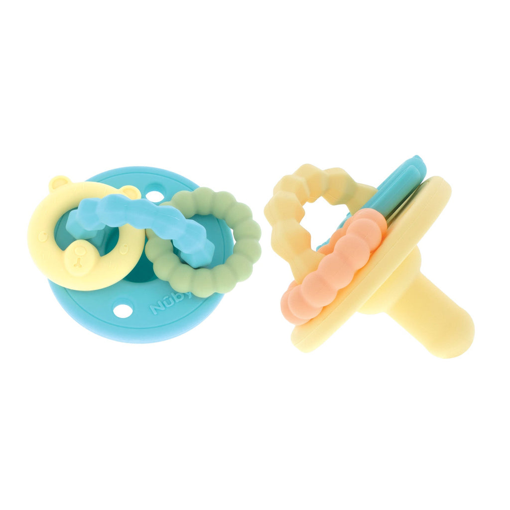 Silicone Charms (2 Pack) | Aqua/Yellow (S82S)