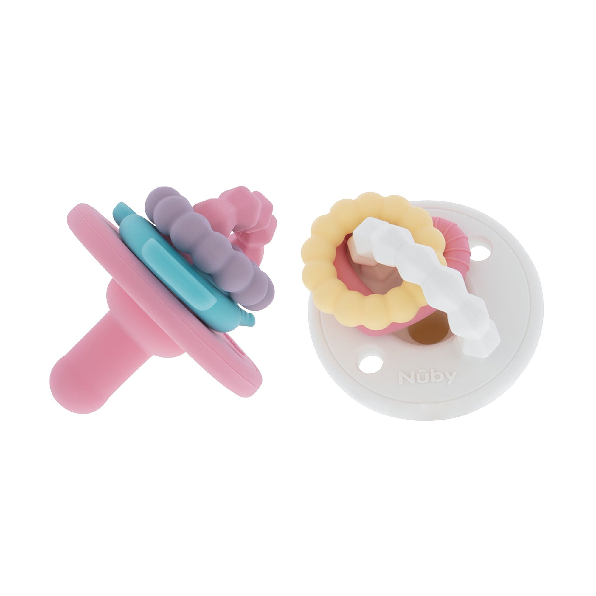 Silicone Charms (2 Pack) | Pink/White (2K76)