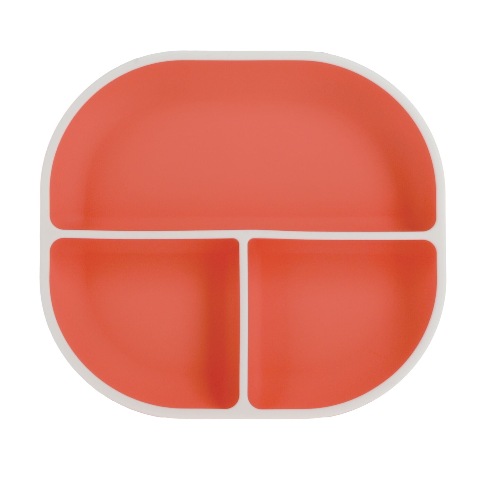 Rectangular Silicone Suction Plate (2 Pack) | Coral / Aqua (8LG0)