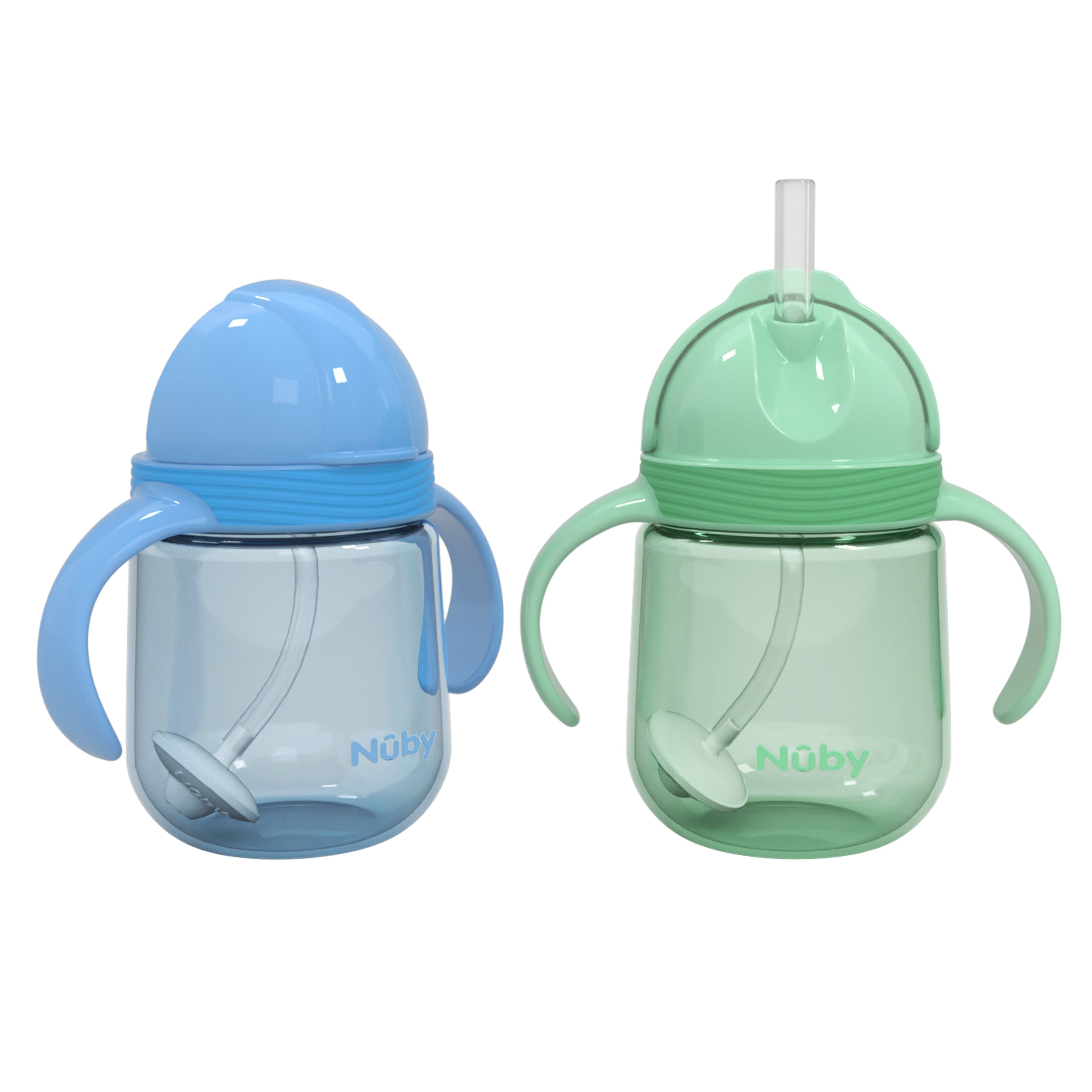 Clik-it Flip-It Straw Cup (2 Pack) | Light Blue/Aqua (MXGA)
