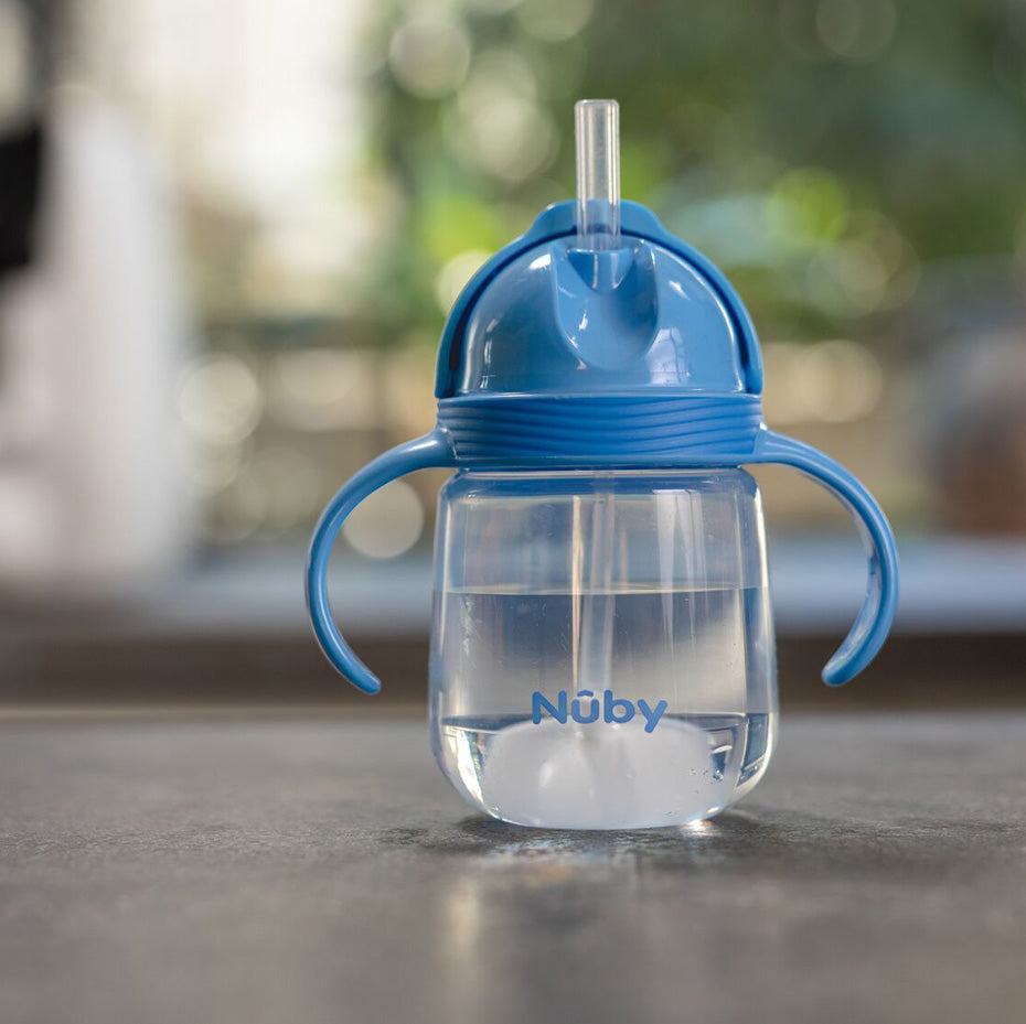 Clik-it Flip-It Straw Cup (2 Pack) | Light Blue/Aqua (MXGA)
