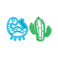 Silicone Mini Teethers (2 Pack) | Dino & Cactus (7KNP)