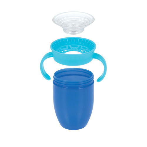 360 Wonder Cup with Handles (2 Pack - 7 oz) | Blue/Red (DIYY)