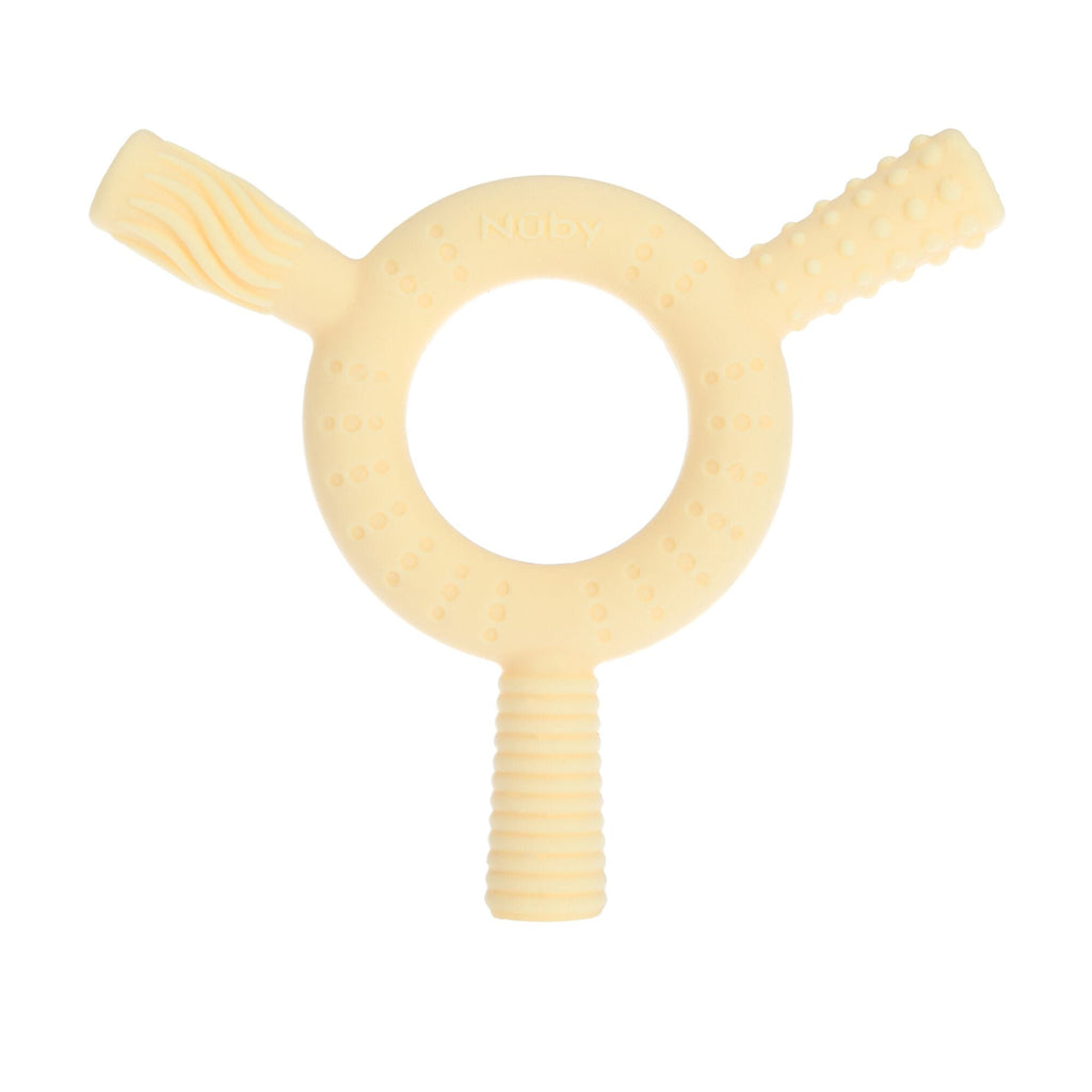 Hollow Sensory Tube Teethers | Green/Yellow (T28W)