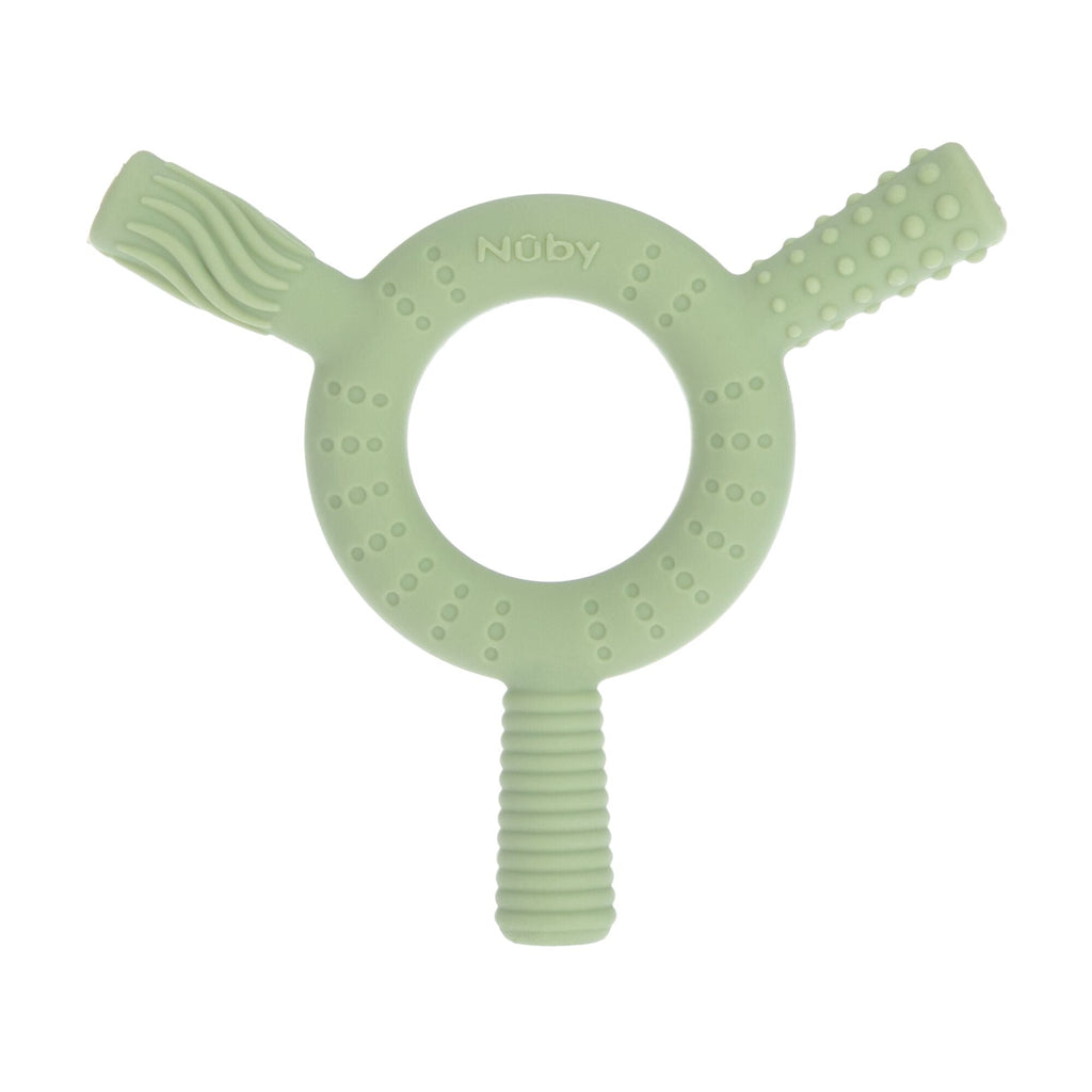 Hollow Sensory Tube Teethers | Green/Blue (5ATQ)