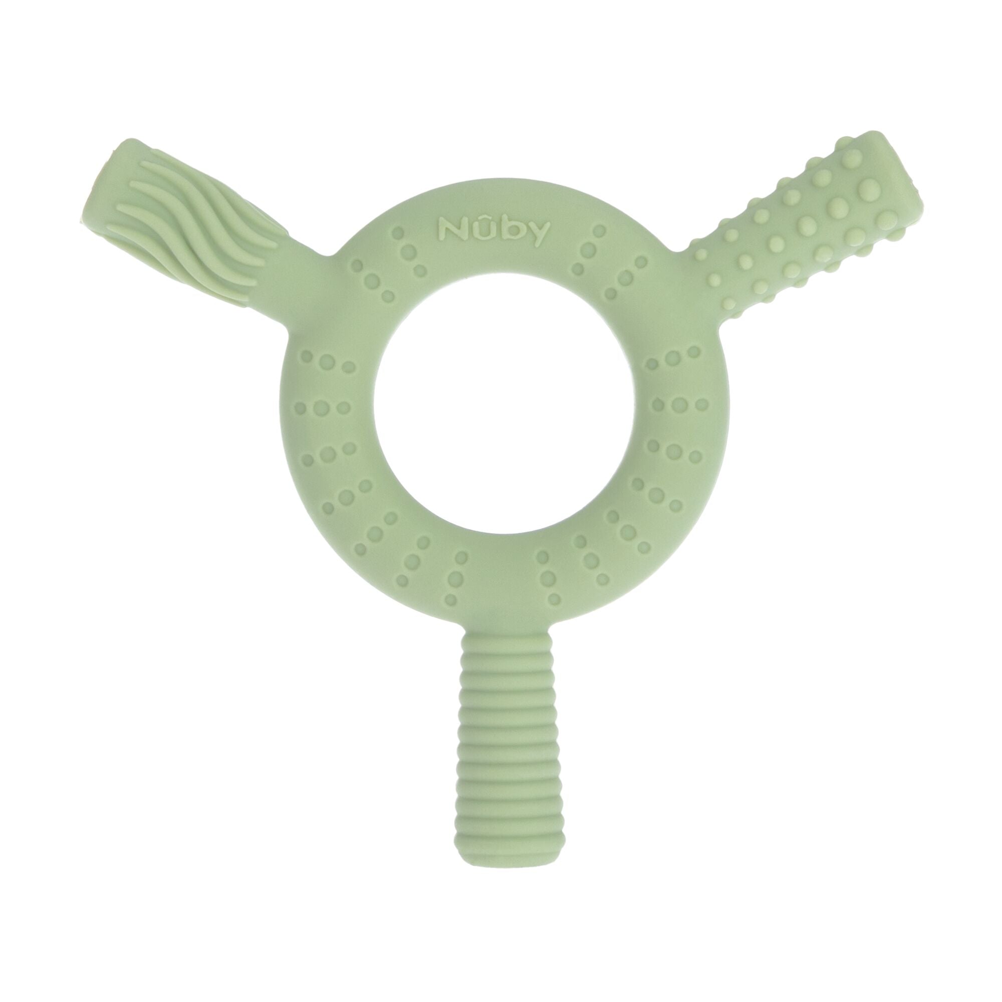 Hollow Sensory Tube Teethers | Green/Blue (5ATQ)