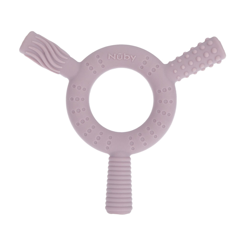 Hollow Sensory Tube Teethers | Pink/Plum (90I7)
