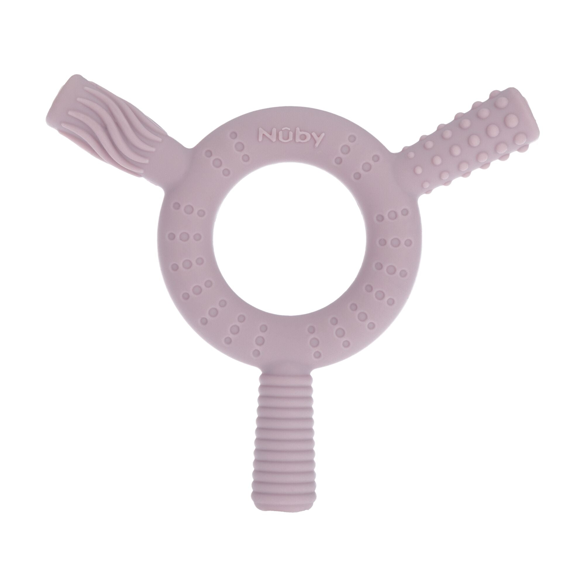 Hollow Sensory Tube Teethers | Pink/Plum (90I7)