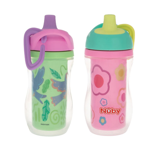 Active Sipper Insulated Cup | Green & Pink (2ZK6)