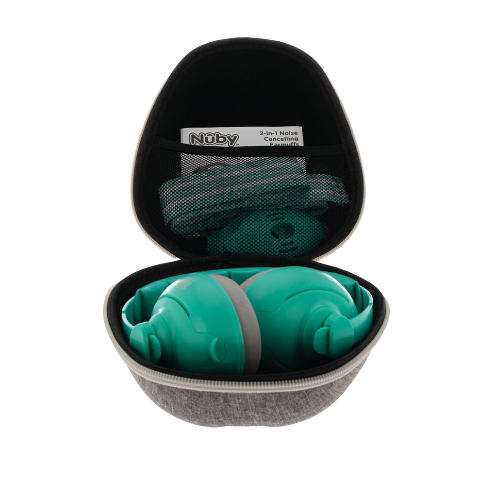 Soft Sounds 2-in-1 Noise Cancelling Earmuffs | Aqua (D3KP)