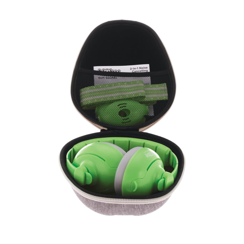 Soft Sounds 2-in-1 Noise Cancelling Earmuffs | Green (XZVI)