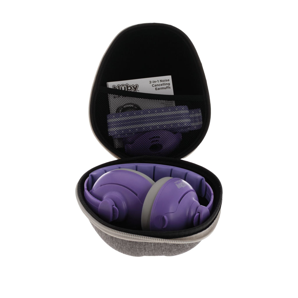 Soft Sounds 2-in-1 Noise Cancelling Earmuffs | Purple (1GDC)
