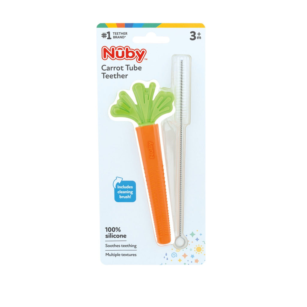 Silicone Carrot Tube Teether (8O83)