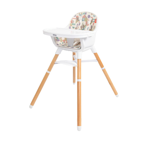4-in-1 Multi-Use High Chair | White Geometrics (S81R)