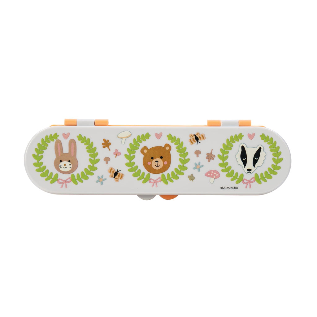 Stainless Steel Toddler Utensil Set | Forest Animals (QVQM)