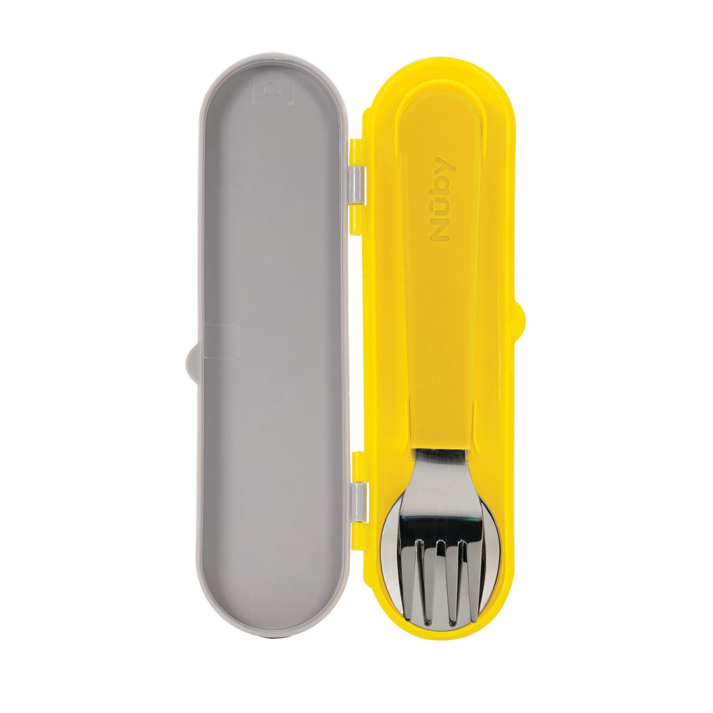Stainless Steel Toddler Utensil Set | Construction Zone (APDK)