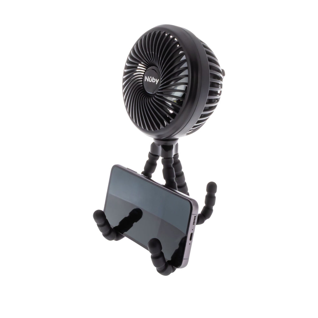 Large LED Stroller Fan | Black (Q5IN)